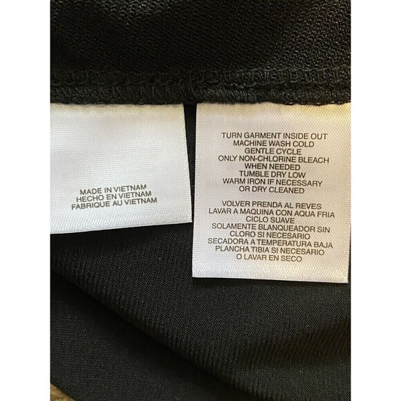 NINE West Blouse Womens Size 1X Long Sheer Sleeve Lace Shirt Top Black NEW - Picture 7 of 9